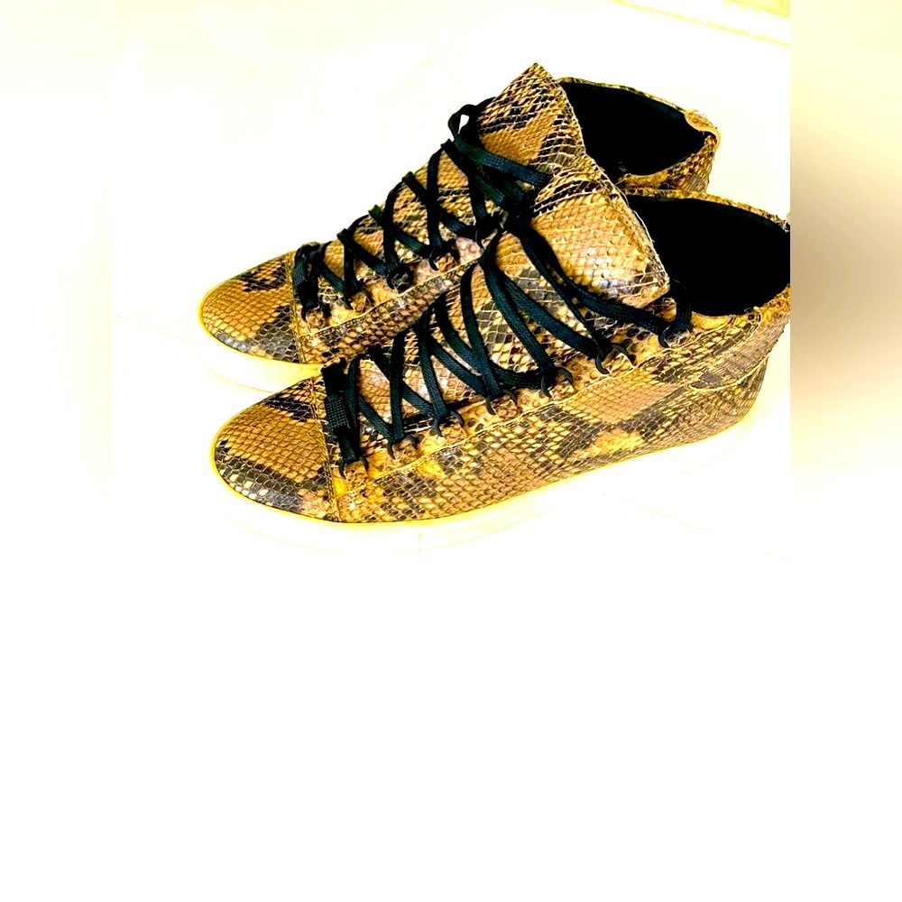 Balenciaga Mens sneakers piton snakeskin leather